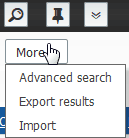 oasis-web advanced search options